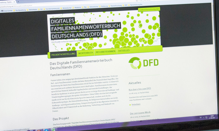 Digital Dictionary Of Surnames In Germany Rhein Main Universitaten