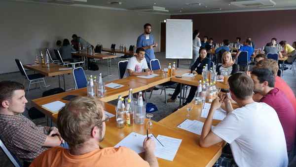 Treffen des integrierten Graduiertenkollegs des SFB/TR49 in Mainz im September 2014