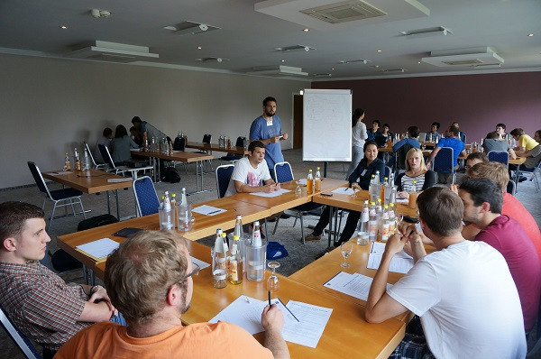 Treffen des integrierten Graduiertenkollegs des SFB/TR49 in Mainz im September 2014