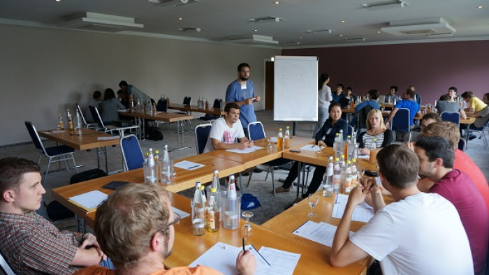 Treffen des integrierten Graduiertenkollegs des SFB/TR49 in Mainz im September 2014