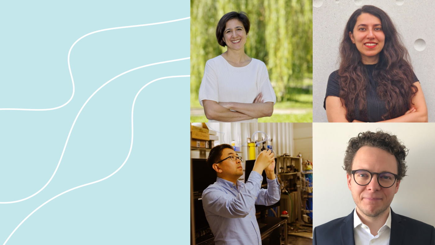 From top left to bottom right: Prof. Dr. Meret Huber, Dr. Seda Koyuncu, Dr.-Ing. Tao Li, Dr. Johannes Petry