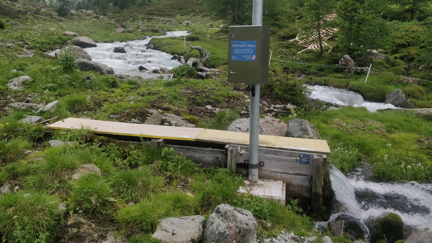 Eine Abflussmessstelle in Tirol (Foto: Robert Reinecke)