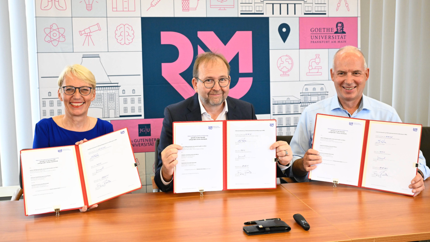Präsident*innen der Rhein-Main-Universitäten unterzeichnen neue RMU-Kooperationsvereinbarung