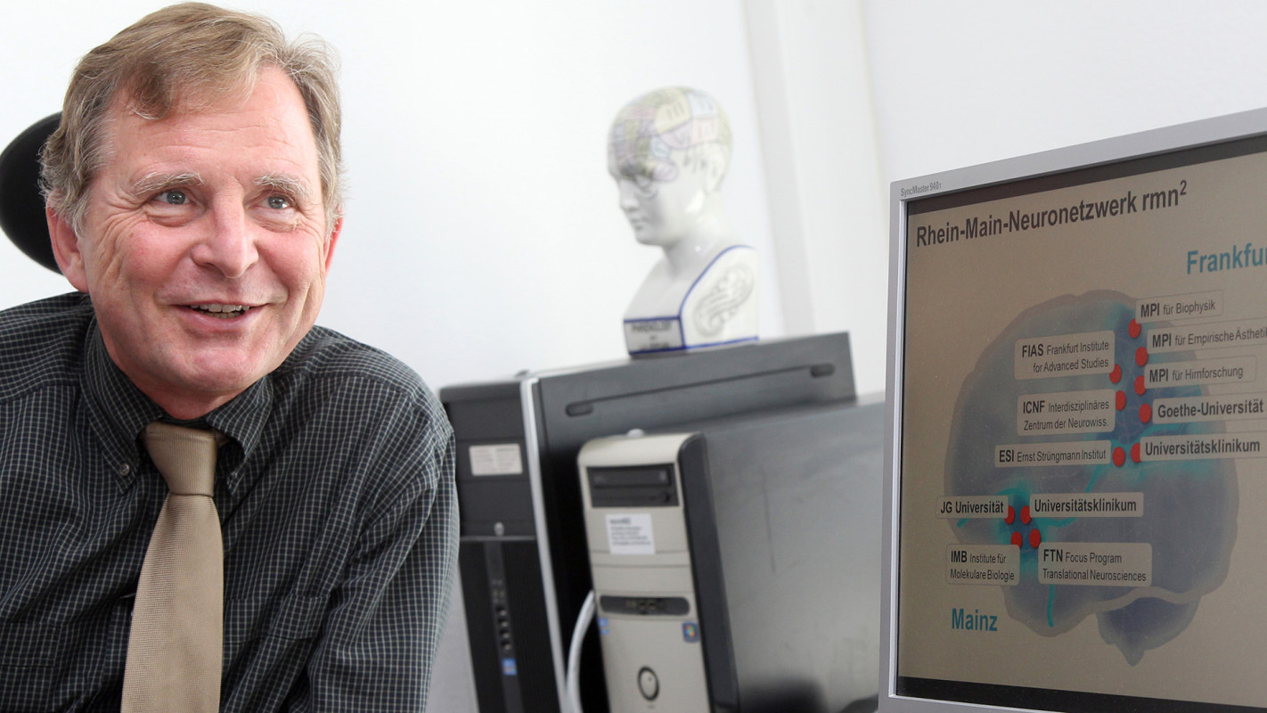 Prof. Helmuth Steinmetz of Frankfurt am Main University Hospital is the current coordinator of the Rhine-Main Neuroscience Network rmn².  (Photo: Stefan F. Sämmer) -	Prof. Helmuth Steinmetz of Frankfurt am Main University Hospital